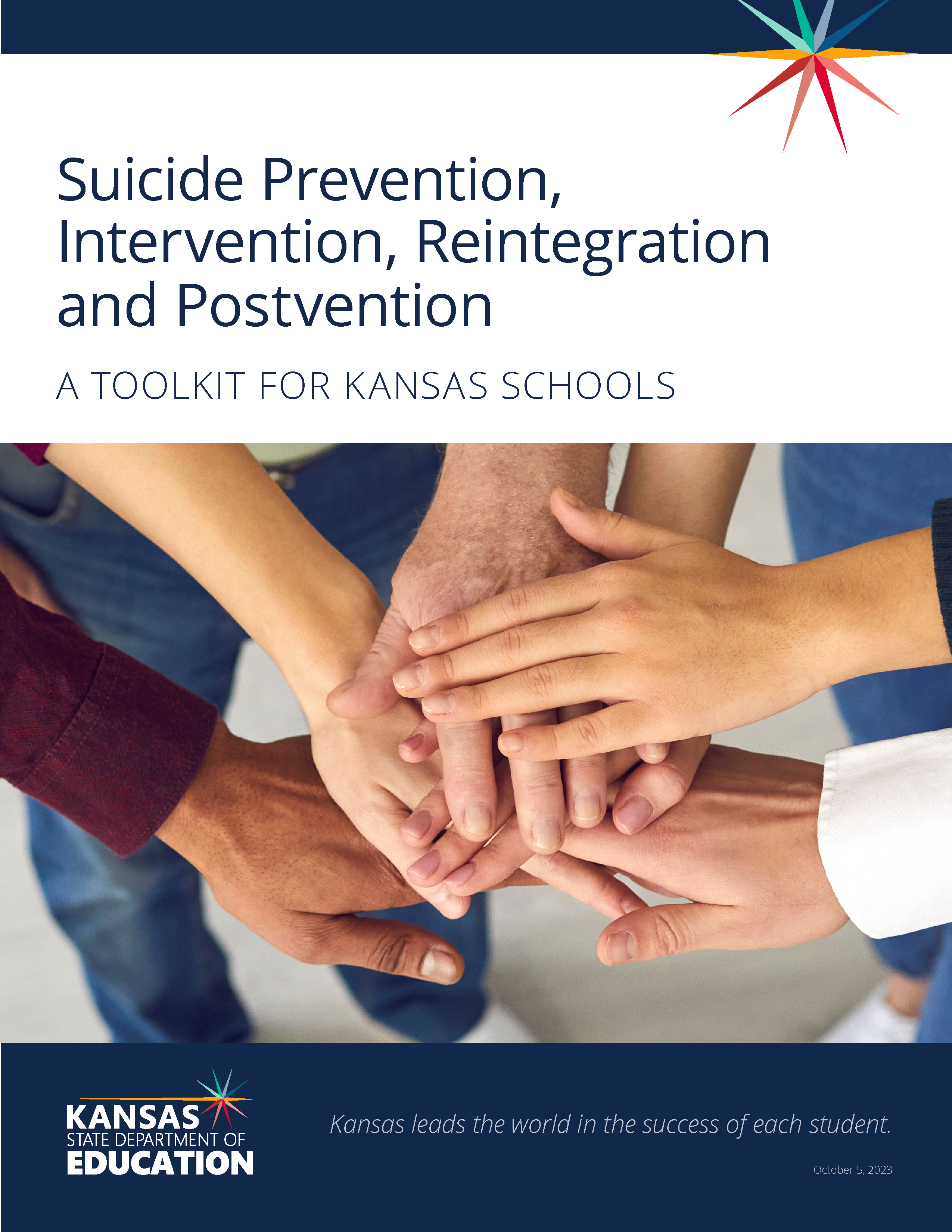 Kansas Suicide Prevention, Response and Postvention Toolkit Cover 
