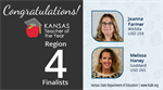Two teachers named Region 4 finalists for 2024 Kansas Teacher of the Year