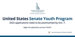Applications available for 2023 Senate Youth Program