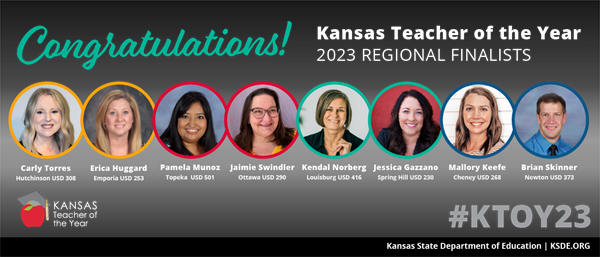 2023 Kansas Teacher of the Year to be named Saturday during special ceremony in Wichita