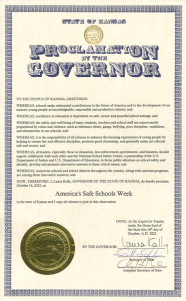 Oct. 17-21 proclaimed as America’s Safe Schools Week