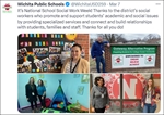 Schools celebrate educational weeks by sharing messages on social media platforms