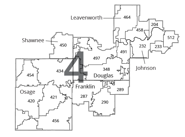 Kansas Map of district 4
