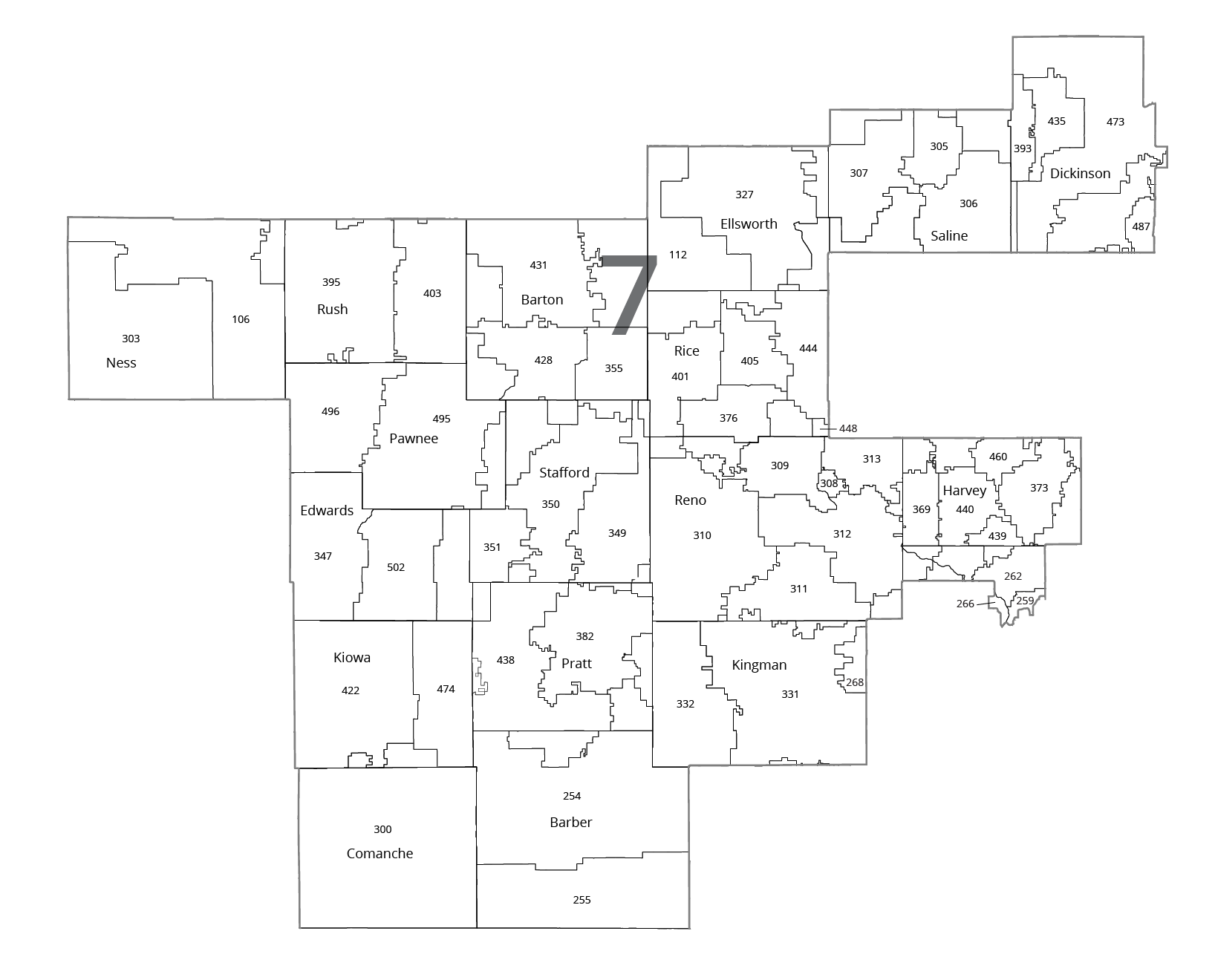 Kansas Map of district 7